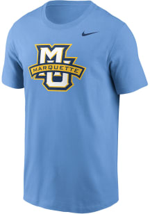Nike Marquette Golden Eagles Light Blue Primary Logo Legend Short Sleeve T Shirt