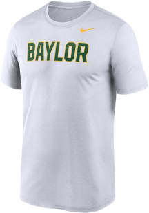 Nike Baylor Bears White Dri-Fit Legend Wordmark Short Sleeve T Shirt
