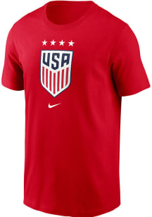 Nike USWNT Red Primary Logo Short Sleeve T Shirt