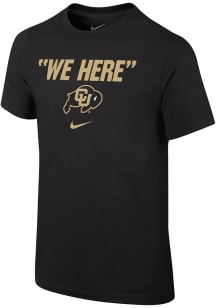 Nike Colorado Buffaloes Youth Black Core Short Sleeve T-Shirt