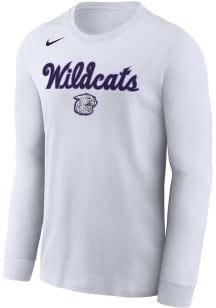 Nike K-State Wildcats White 2019 Basketball Long Sleeve T-Shirt