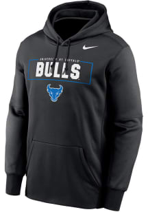 Nike Buffalo Bulls Mens Black Name Mascot Mascot Therma Hood