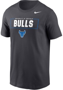 Nike Buffalo Bulls Anthracite Name Mascot Mascot Short Sleeve T Shirt