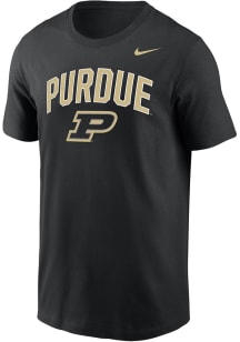 Nike Purdue Boilermakers Black Arch Mascot Legend Short Sleeve T Shirt