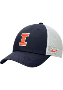 Nike Illinois Fighting Illini Club Unstructured Meshback Adjustable Hat - Navy Blue