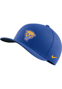 Nike Pitt Panthers Mens Blue Swoosh Flex Design Flex Hat