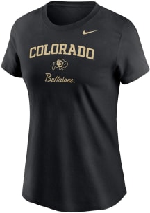 Nike Colorado Buffaloes Womens Black Buffaloes Short Sleeve T-Shirt
