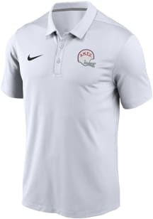 Nike Iowa State Cyclones Mens White Jack Trice Football Helmet Varsity Short Sleeve Polo