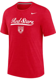Nike Chicago Stars FC Crimson Script Wordmark Short Sleeve Fashion T Shirt