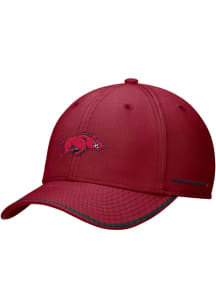 Nike Arkansas Razorbacks Mens Cardinal Structured Swoosh Flex Hat