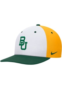 Nike Baylor Bears White Pro Square Visor Flat Brim Mens Snapback Hat