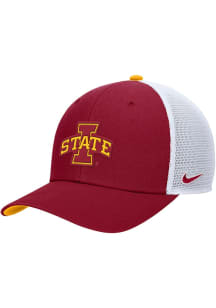 Nike Iowa State Cyclones Structured Adjustable Meshback Adjustable Hat - Red