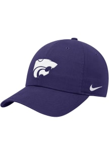 Nike K-State Wildcats TPU Logo Club Cap Adjustable Hat - Purple