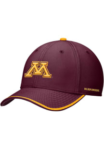 Nike Minnesota Golden Gophers Mens Maroon Structured Swoosh Flex Hat
