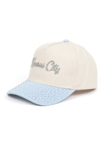 Kansas City White 2T Ponyback Womens Adjustable Hat