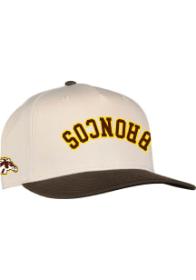 Western Michigan Broncos Upside Down Broncos 1995 Adjustable Hat - Ivory