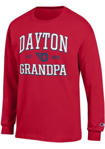 Champion Dayton Flyers Red Est. Date Grandpa Jersey Long Sleeve T Shirt