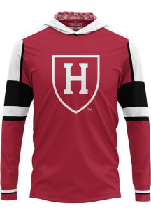 ProSphere Harvard Crimson Mens Crimson Throwback Long Sleeve Hoodie