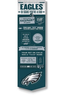 Philadelphia Eagles Wall Art Sign - Midnight Green