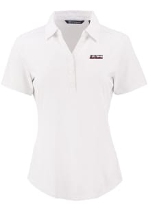 Cutter and Buck Texas Tech Red Raiders Womens White Vault Forge Eco Polo Short Sleeve Polo Shirt