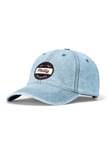 Philadelphia 382 Snow Washed Adjustable Hat - Light Blue