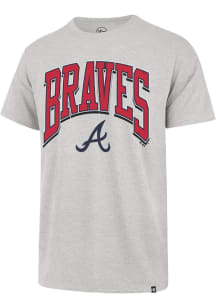47 Atlanta Braves Grey Walk Tall Franklin Short Sleeve Fashion T Shirt