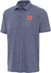 Antigua Auburn Tigers Mens Navy Blue Replica Short Sleeve Polo
