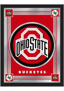 Ohio State Buckeyes Logo Hanging Back Bar Mirror