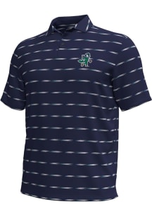 Under Armour Notre Dame Fighting Irish Mens Navy Blue Chill Horizon Golf Leprechaun Short Sleeve P..