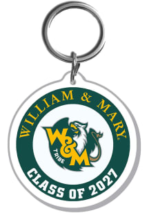 William & Mary Tribe 2027 Acrylic Keychain - Green