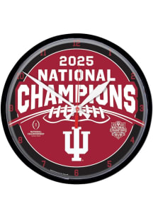 Indiana Hoosiers 2025 College Football Champions Round Wall Clock