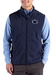 Cutter and Buck Penn State Nittany Lions Mens Navy Blue Hunts Point Eco Sleeveless Jacket