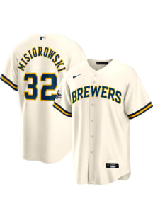 Jacob Misiorowski Milwaukee Brewers Mens Replica Home Jersey - Ivory