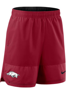 Nike Arkansas Razorbacks Mens Cardinal Dri-Fit Woven Shorts