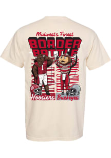 Something Inked Indiana Hoosiers Ivory Football vs Ohio State Buckeyes Short Sleeve T Shirt