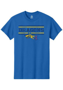 Summit Sportswear Drexel Dragons Blue Bars Short Sleeve T Shirt