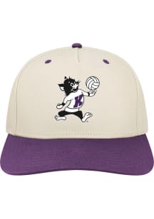 Legacy K-State Wildcats Volleyball Heritage Structured 5 Panel 2T Adjustable Hat - Ivory