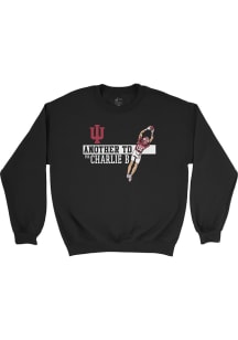 Charlie Becker  Campus Ink Indiana Hoosiers Youth Black Exclusive Long Sleeve Crew Sweatshirt