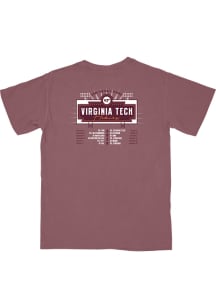 B-Unlimited Virginia Tech Hokies Maroon 2026 Football Schedule Short Sleeve T Shirt