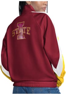 Iowa State Cyclones Womens Cardinal Red #1 Fan Light Weight Jacket