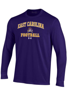 Under Armour East Carolina Pirates Purple Football Football Performance Long Sleeve T Shirt