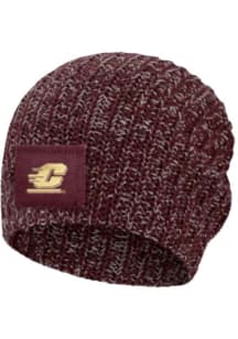 Central Michigan Chippewas Maroon Speckled Beanie Womens Knit Hat
