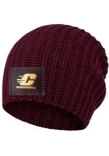 Central Michigan Chippewas Maroon Uncuffed Beanie Womens Knit Hat