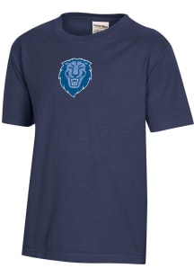 ComfortWash Columbia College Cougars Youth Navy Blue Garment Dyed Short Sleeve T-Shirt