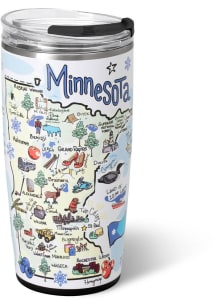 Minnesota Swig Fish Kiss 22oz Stainless Steel Tumbler - White