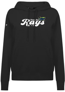 Levelwear Tampa Bay Rays Womens Black Adorn Big Script Hooded Sweatshirt