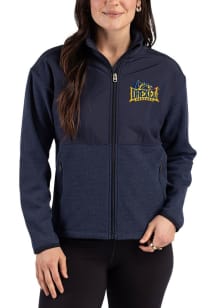 Cutter and Buck Drexel Dragons Womens Navy Blue Hunts Point Eco Light Weight Jacket