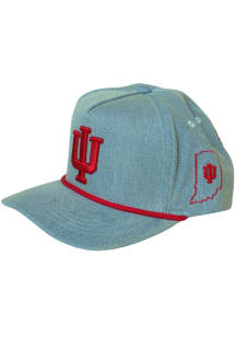 Gameday Social Indiana Hoosiers Blue Statement Denim Womens Adjustable Hat