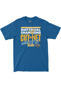 UCLA Bruins Light Blue 2026 National Champs Cut the Net Short Sleeve Fashion Player T Shirt