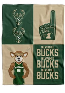Milwaukee Bucks Domino Swaddle Baby Blanket